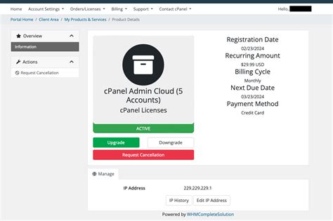 cPanel/WHM License .
